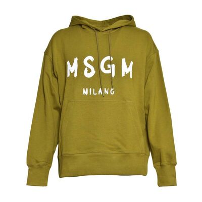 MSGM 男士 SS26 卫衣 徽标印花抽绳连帽衫
