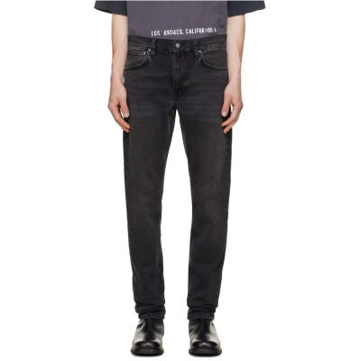 Nudie Jeans 男士 牛仔长裤 黑色 Lean Dean 牛仔裤