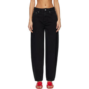黑色 Loose Rigid Ganni 牛仔裤 牛仔长裤 Stary 女士