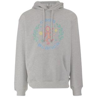 Casablanca 男士 SS26 卫衣 卡萨布兰卡标志印花抽绳连帽衫