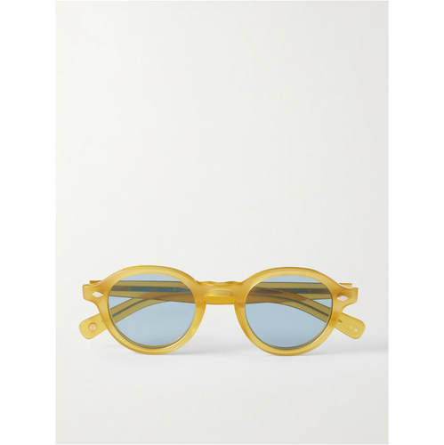 Garrett Leight 男士 FW26 太阳镜 Flipper 圆框醋纤太阳眼镜