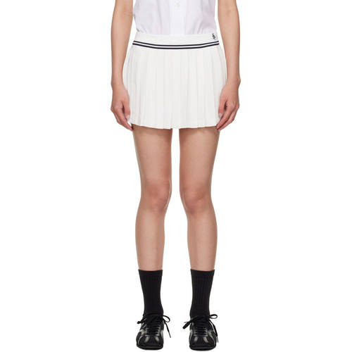 Sporty  Rich 女士 迷你裙 白色 SRC Logo Abigail 短裙