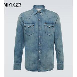 Ralph 男款 Polo Lauren拉夫劳伦 棉质牛仔布衬衫 迷衣时尚