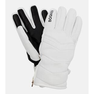 Bogner 女士 手套 Dana 绗缝皮革滑雪手套