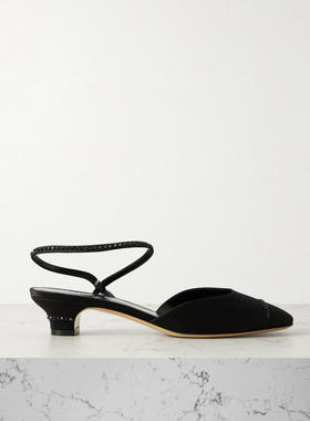 LE MONDE BÉRYL 女士秋冬新品 高跟鞋 Erika 水晶装饰绸缎浅口鞋