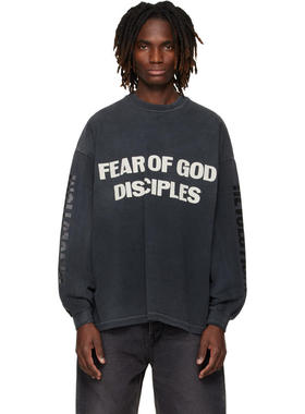 Fear Of God 男士 T恤 黑色 Relaxed Disciple T 恤