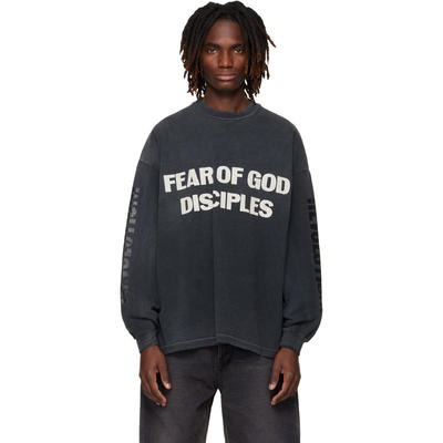 Fear Of God 男士 T恤 黑色 Relaxed Disciple