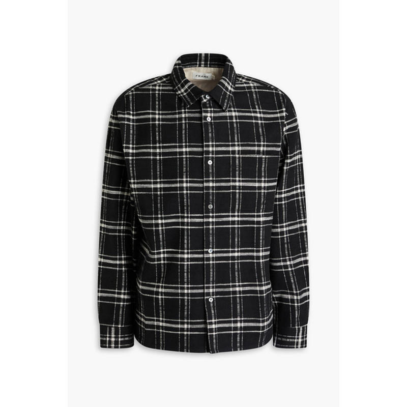 FRAME 男士 夹克 格纹棉质法兰绒衬衫式夹克