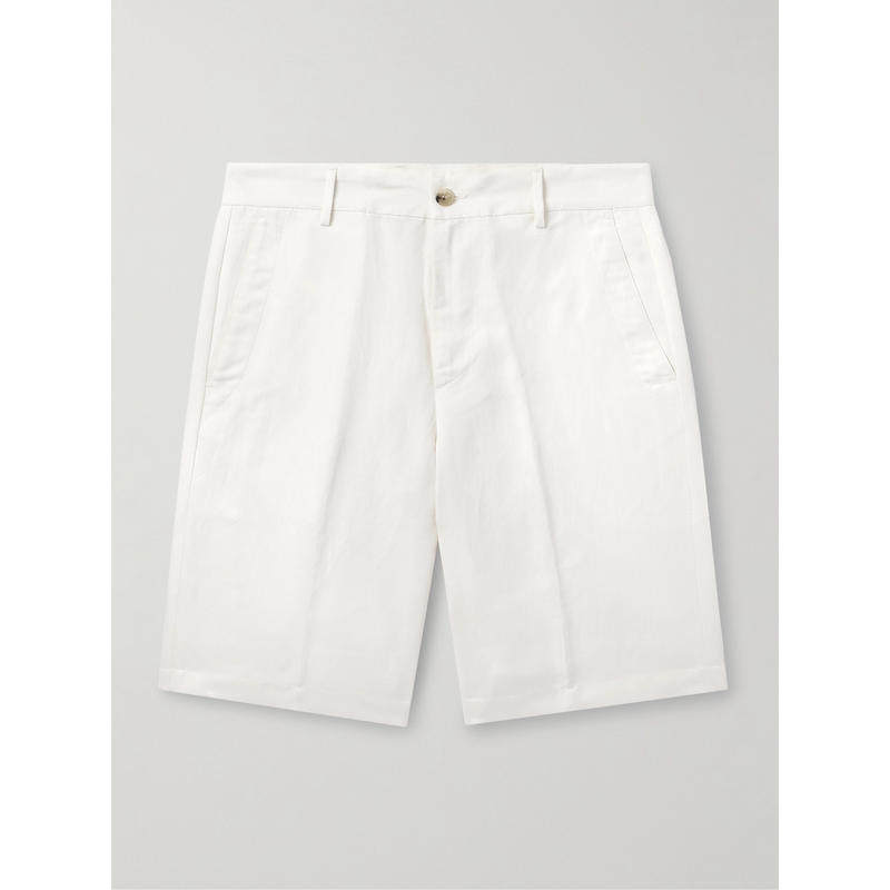 Canali 男士 FW25 短裤 亚麻真丝混纺短裤,男装,短裤,淘宝优惠券,粉丝福利购,淘宝优惠卷