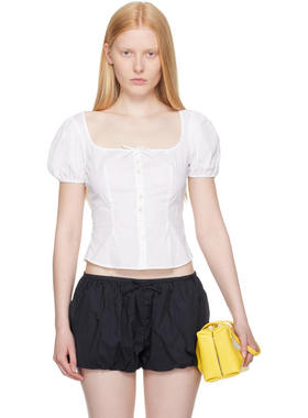 Sandy Liang 女士 上衣 白色 Walnut 上装