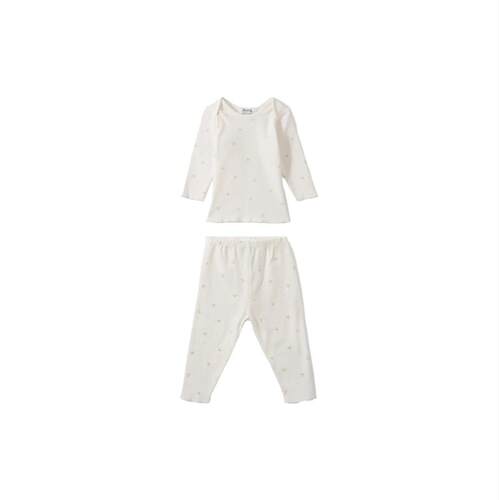 Bonpoint 婴儿 FW26 服装 PIGIAMA 2 PEZZI 套装童装