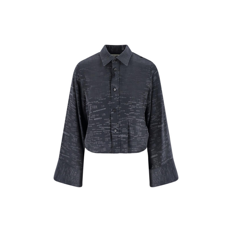 MM6 Maison Margiela马吉拉 女士 26春新品 衬衫 提花轉換衬衫