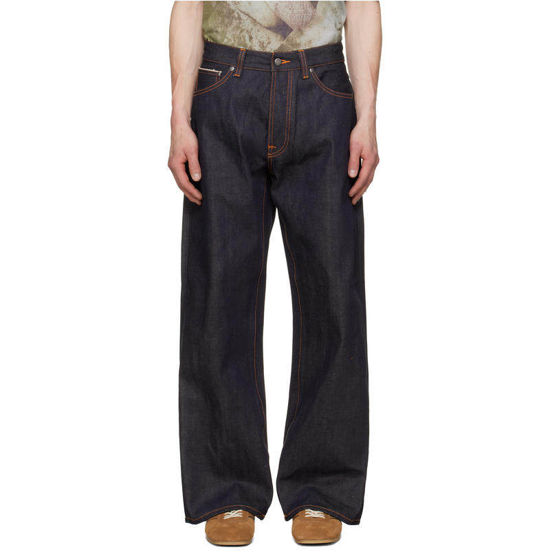 Nudie Jeans 男士 牛仔长裤 海军蓝 Loud Larry 牛仔裤