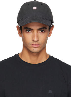 Acne Studios 男士 棒球帽 黑色 Stud 棒球帽
