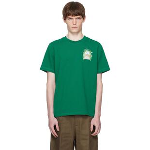 Casablanca 男士 T恤 绿色 L'Arche De Tennis