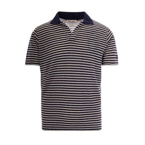 MC2 Saint Barth 男士 SS26 POLO衫 Mc2 圣巴特黑麦条纹 Polo 衫