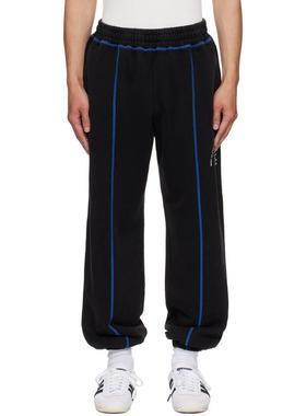 Silas 男士 运动长裤 黑色 Circle Logo 运动裤