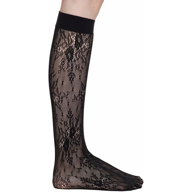 Swedish Stockings 女士 袜子 黑色 Rosa Lace 长筒袜