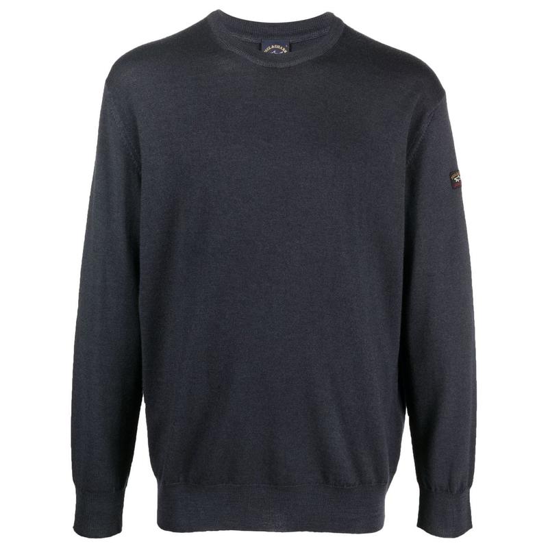 Paul  Shark 男士 FW25 毛衣 logo标识套头针织衫