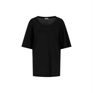 SS25 T恤 短袖 Lemaire 女士 低圆领 恤 勒梅尔