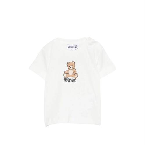 Moschino 莫斯奇诺 男童 上衣 Moschino and Polos T恤白色童装