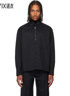 Lemaire 男款黑色 Pyjama 衬衫 迷衣时尚