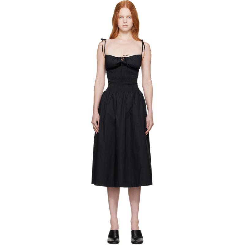 Danielle Guizio 女士 中长连衣裙 黑色 Lura 连衣裙