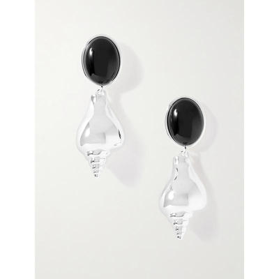 Julietta 女士 SS26 耳环 Ponza 镀银玛瑙耳环