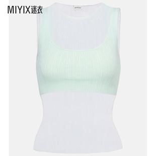迷衣时尚 SIMKHAI 打褶半透视背心上衣 女款 Oakley