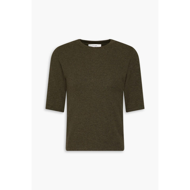 FRAME 女士 T恤 罗纹弹性莫代尔针织T恤