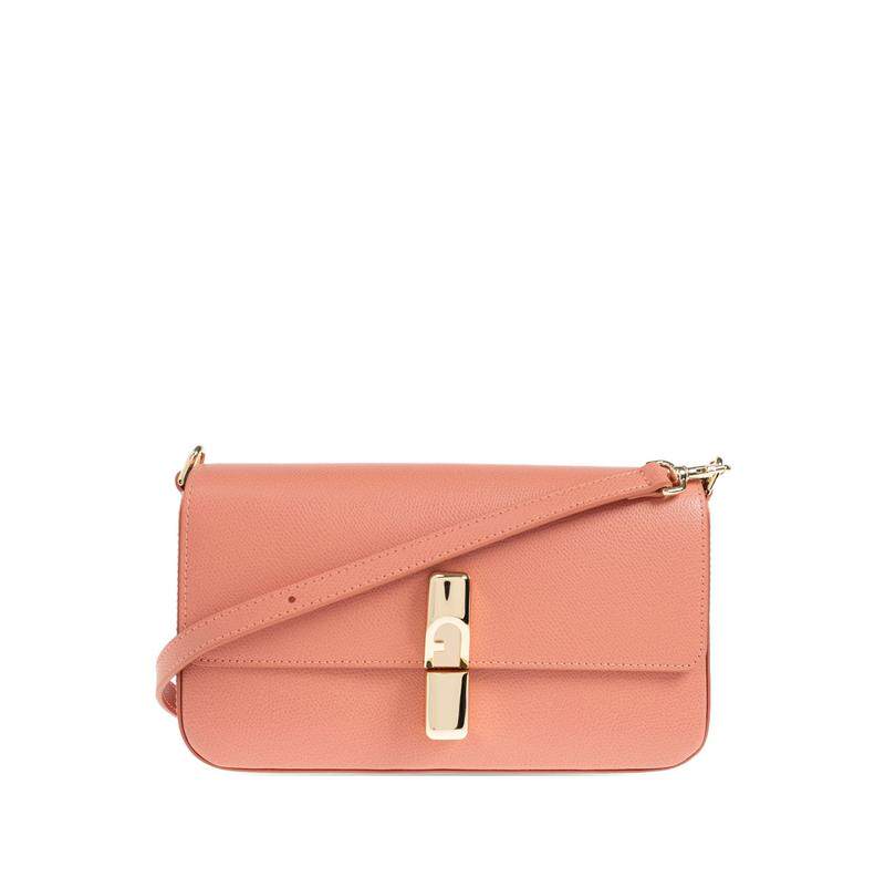 Furla 芙拉 女士 FW26 手提包 粉色皮革手袋