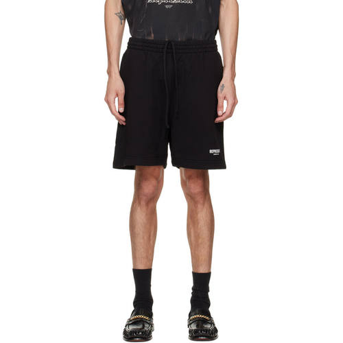 Represent 男士 短裤 黑色 Printed Owners Club