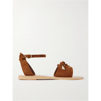 Ancient Greek Sandals 女士 SS26 凉鞋 Sentina 绑带绒面革