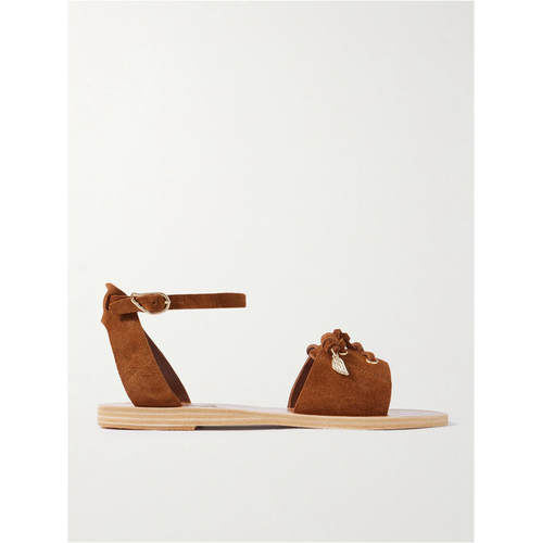 Ancient Greek Sandals 女士 SS26 凉鞋 Sentina 绑带绒面革