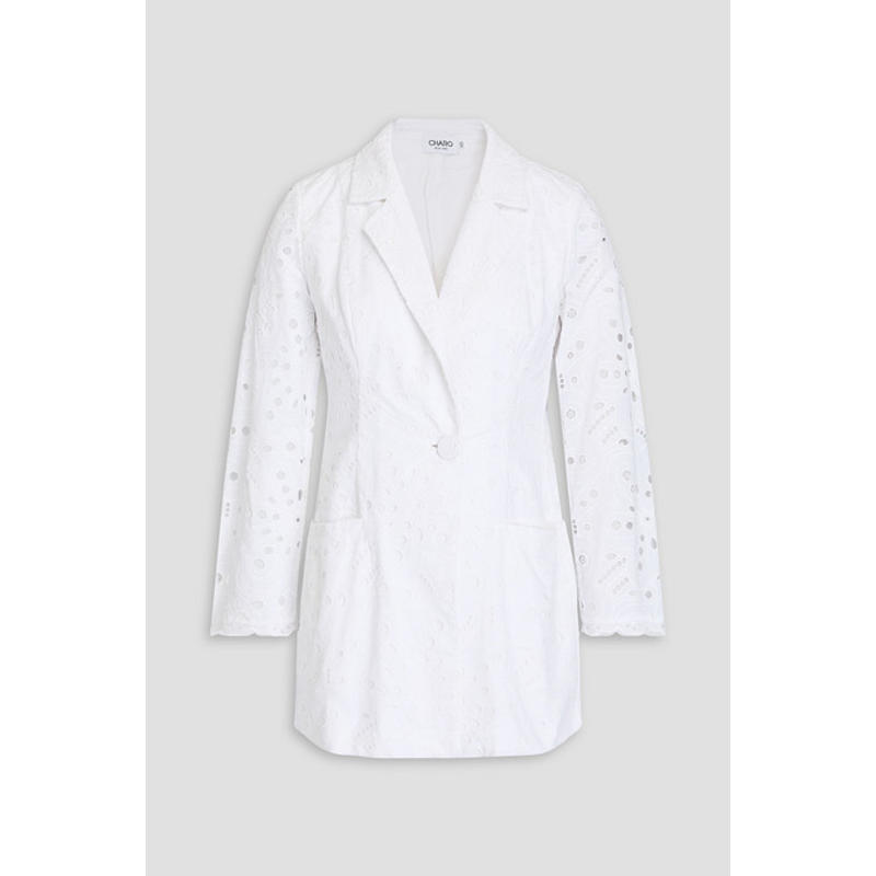 Charo Ruiz Ibiza 女士 夹克 Kora 英格兰刺绣棉混纺西装外套