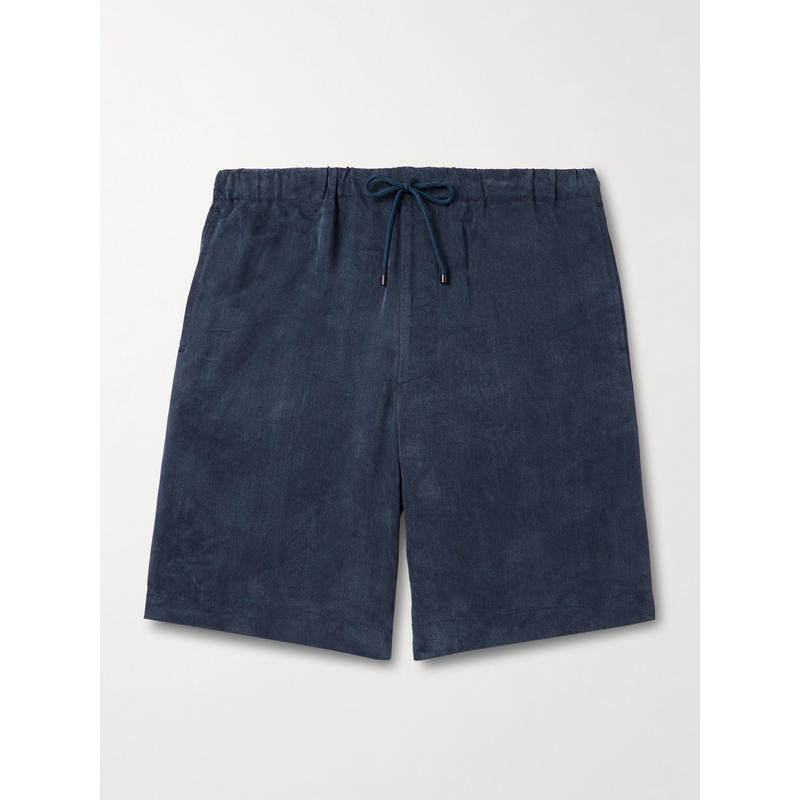 Dries Van Noten 男士 FW25 短裤 直筒水洗斜纹布抽绳短裤,男装,短裤,淘宝优惠券,粉丝福利购,淘宝优惠卷