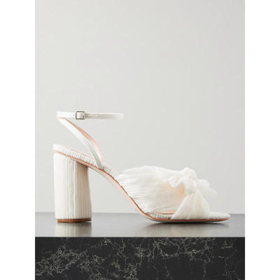 Loeffler Randall 女士 凉鞋 Camellia 蝴蝶结饰金属感金银线凉鞋