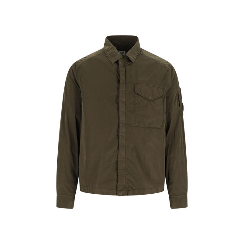 C.P. Company 男士 FW25 夹克 C.P. 公司 Chrome-R 鏡片拉鍊襯衫