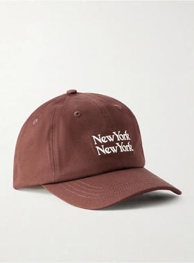 Corridor 男士 FW26 棒球帽 NY NY 刺绣斜纹棉布