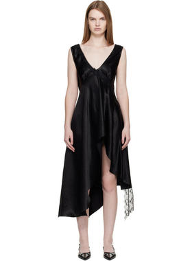 Collina Strada 女士 中长连衣裙 黑色 Tulip 连衣裙