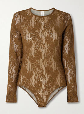 Zimmermann 女士 SS25 连体衣 Stretch-corded 蕾丝连体衣