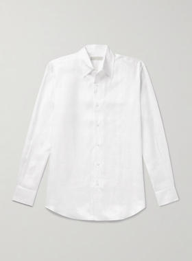 SAMAN AMEL 男士 衬衫 亚麻衬衫