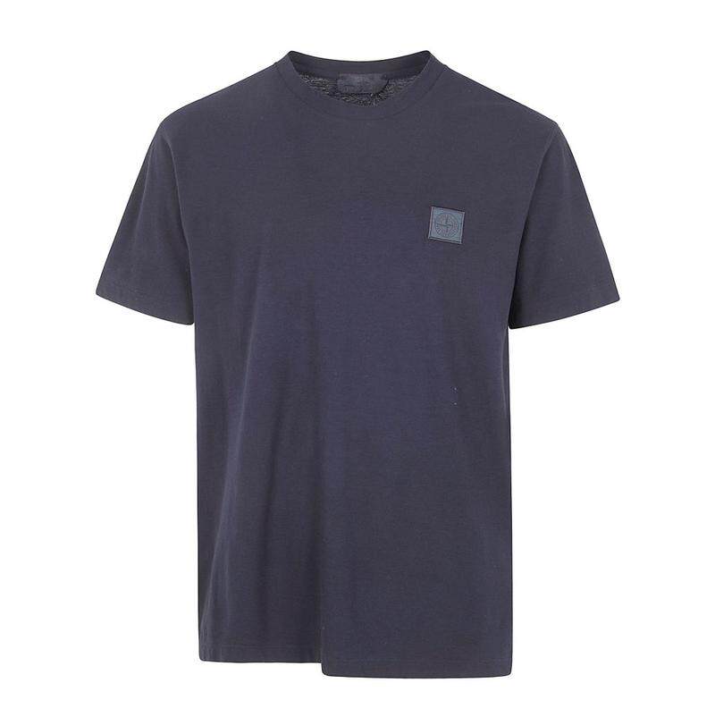 Stone Island 石头岛 男士 T恤 Stone Island 徽标贴饰圆领 T 恤