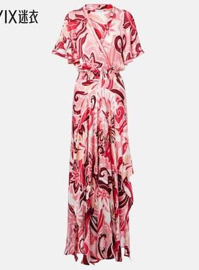 Poupette St Barth 女款Mabelle 缎面长款连衣裙 迷衣时尚