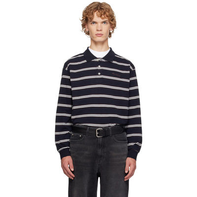 Dunst 男士 POLO衫 海军蓝 Stripe Collared Polo 衫