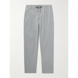 Hartford 男士 FW25 长裤 Tanker 修身直筒棉质抽绳裤子