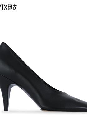 PHOEBE PHILO 女款黑色皮质浅口鞋 迷衣时尚