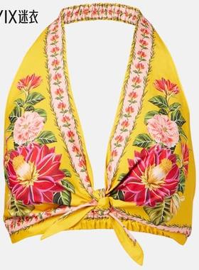 FARM Rio 女款Spring Awakening 棉质短款上衣 迷衣时尚