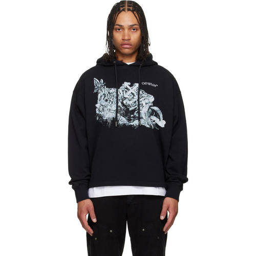 Off-White 男士 卫衣 黑色 Eagle Rock Loose 连帽衫
