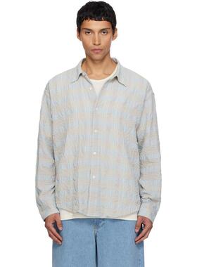 Mfpen 男士 衬衫 蓝色  米色 Exact 衬衫